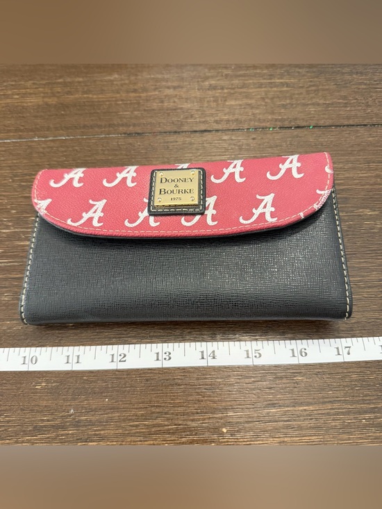 Dooney & Bourke Handbags - Dooney & Bourke Alabama Crimson Tide Red and Black Logo Wallet